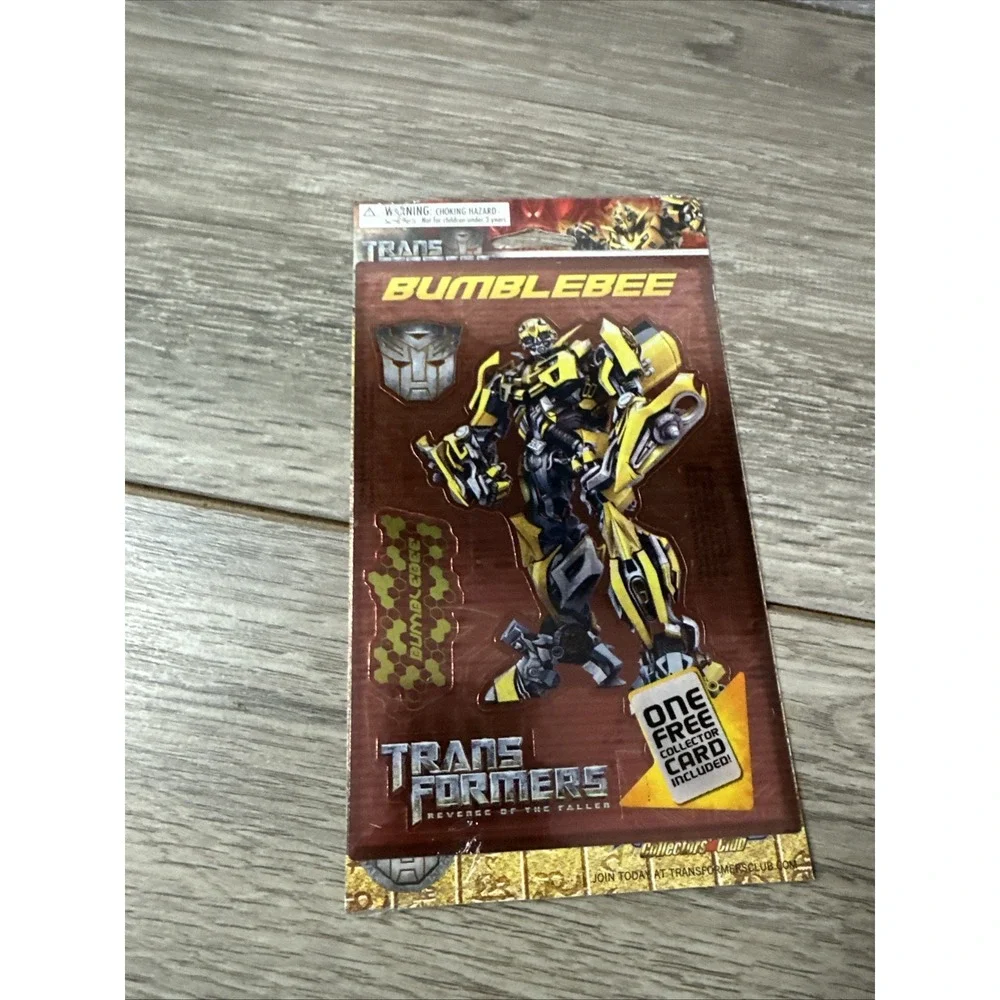 Transformers Revenge of the Fallen Bumblebee Sticker Sheet Collector Card 2009‎